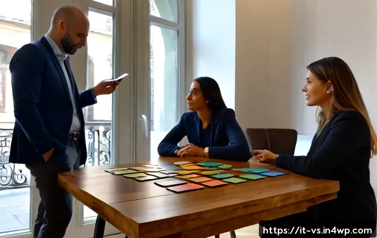 Home 17 수렴적 사고와 고객 중심 접근법 - Photorealistic Italian retail planning meeting in a bright Milan-style boutique office, diverse smal...